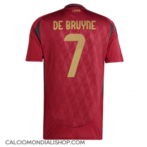 Maglie da calcio Belgio Kevin De Bruyne #7 Prima Maglia Europei 2024 Manica Corta